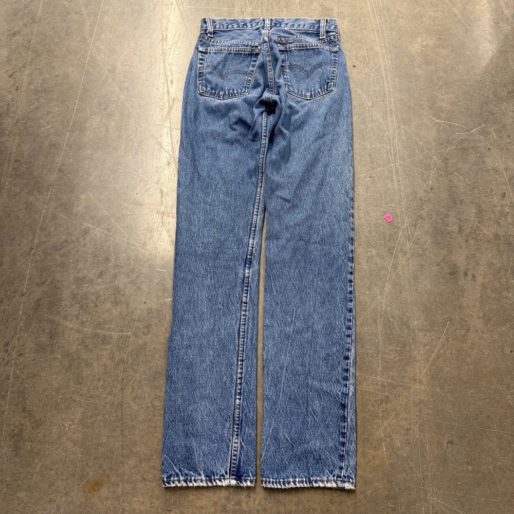 Vintage Levi's 501 Straight Leg Button Fly Jeans Blue Denim 28x34